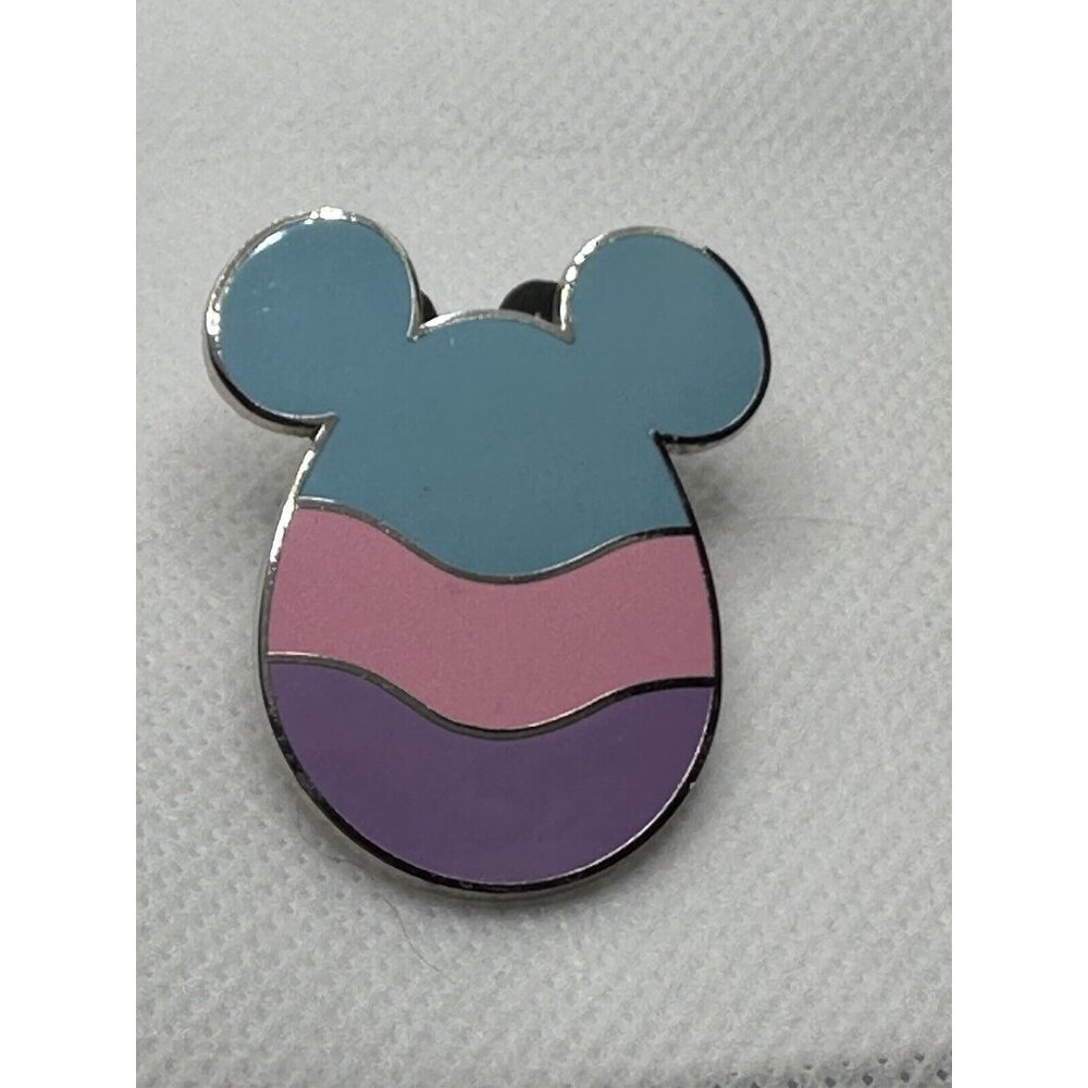 2009 Disney Pin Easter Egg With‎ Mickey Mouse Ears. Blue, Pink, Purple